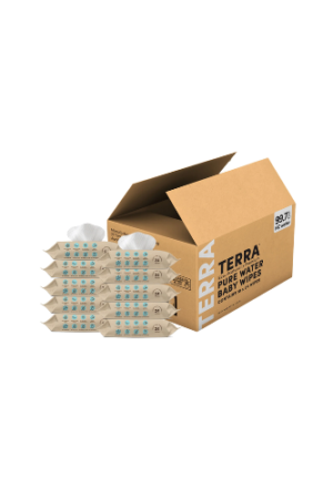 Terra Baby Wipes NZ Water - 240 Wipes