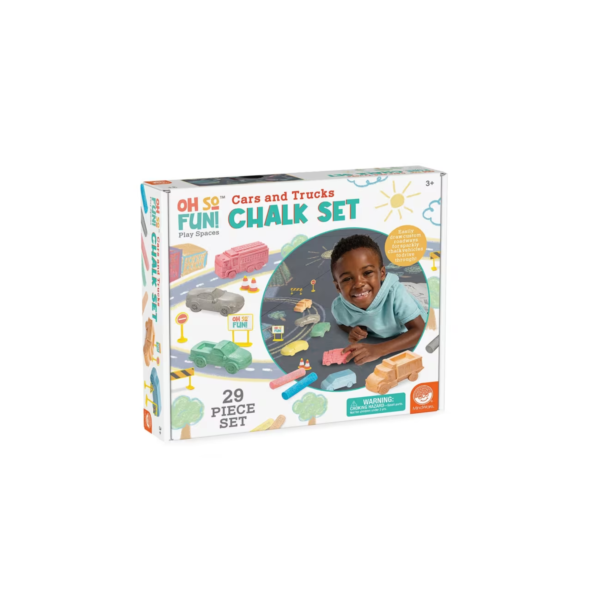 Oh So Fun! Cars and Trucks Sidewalk Chalk Set