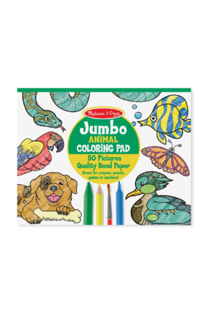 Jumbo Coloring Pad - Animals