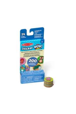 Sticker WOW!® Mini Activity Pad & Refill Stickers - Surprise Pack 1 (200+ Stickers, Stamper Not Included)