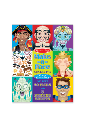 Make-a-Face Sticker Pad - Crazy Characters