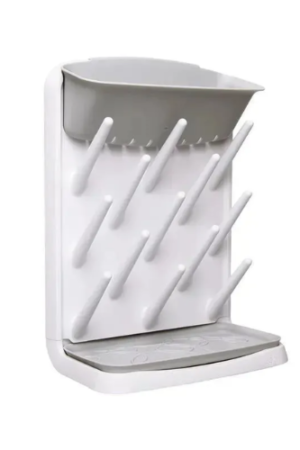 Pearhead - Ubbi Vertical Baby Bottle Drying Rack, Gray