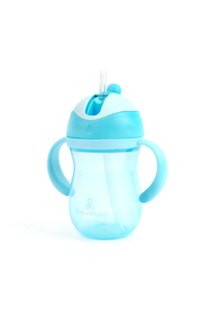 Primo Passi - 9 Oz Blue Straw Cup