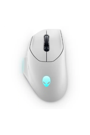 Alienware - AW620M Wireless Optical Gaming Mouse for PC - Wired - Lunar Light