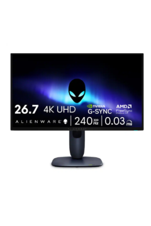 Alienware - AW2725Q 27" QD-OLED 4K UHD 240Hz 0.03-ms FreeSync Premium Pro and G-SYNC Gaming Monitor with HDR (HDMI, DisplayPort) - Interstellar Indigo