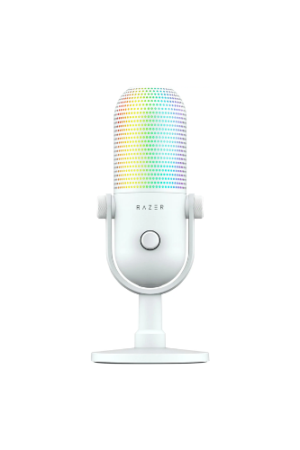 Razer - Seiren V3 Chroma Condenser USB Microphone - White