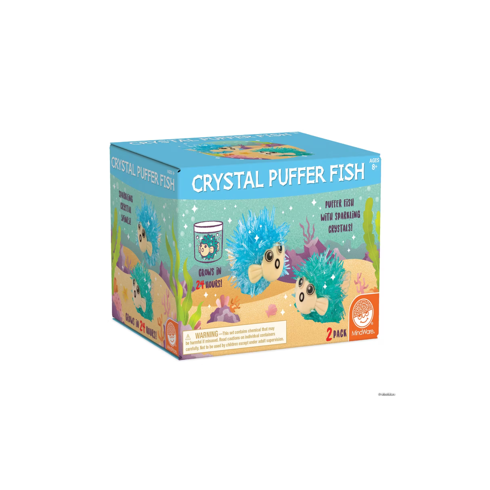 Sparkle Formations: Crystal Puffer Fish