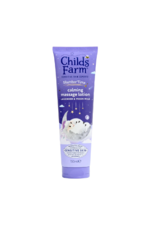 Childs Farm SlumberTime Calming Massage Lotion 150ml Lavender & Moon Milk Gentle Moisturiser for Babies & Kids