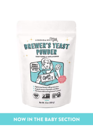 Legendairy Milk Brewer's Yeast Powder Supplement for Breast Milk Production, 16 oz